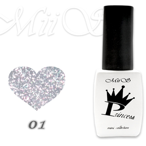 Гель лак Princess (светоотражающий эффект) № 1 10 мл
